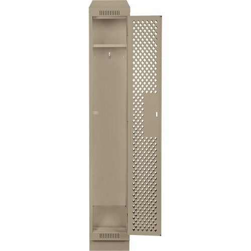 Casiers Clean Line, 12" x 12" x 82", Acier, Beige, Rivet (assembl&eacute;), Perfor&eacute; Stor-it Systems