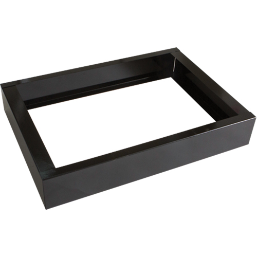 Base encastr&eacute;e pour casiers robustes enti&egrave;rement soud&eacute;e Concorde, 2 Blocs, 4" lo x 24" la x 17" p, Noir, Acier Stor-it Systems