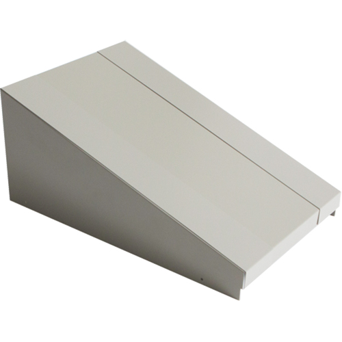 Dessus inclin&eacute; pour casiers robustes enti&egrave;rement soud&eacute; Concorde, Bloc de 1, 18" p x 12" la x 6" ha, Gris, Acier Stor-it Systems