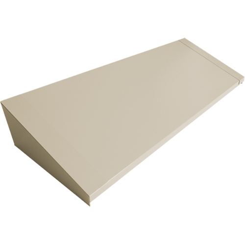 Dessus inclin&eacute; pour casiers robustes enti&egrave;rement soud&eacute; Concorde, Bloc de 4, 18" p x 48" la x 6" ha, Beige, Acier Stor-it Systems
