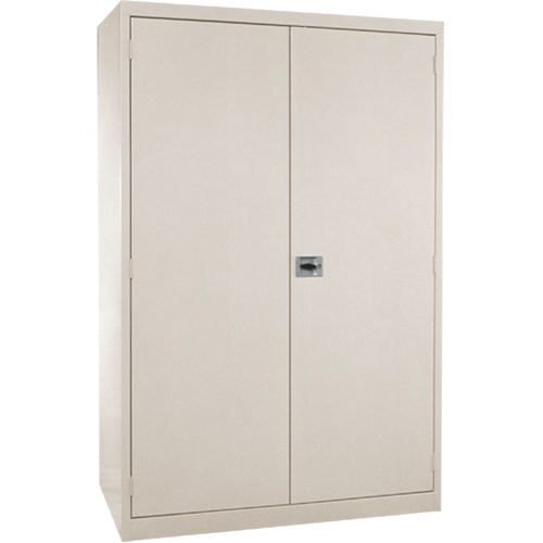 Armoires de rangement Hi-Boy profondes, Acier, 4 Tablettes, 72" h x 36" la x 24" P, Beige Stor-it Systems