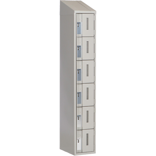 Casiers robustes Concorde, 6 niveaux, 12" x 18" x 78", Acier, Gris, Soud&eacute; (assembl&eacute;) Stor-it Systems