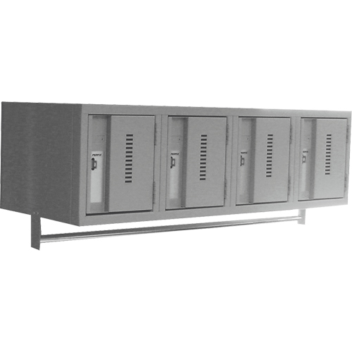 Casiers muraux robustes, Bloc de 4, 18" x 12" x 12", Acier Stor-it Systems