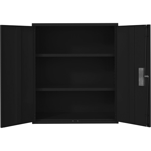 Lo-Boy Storage Cabinet, Steel, 2 Shelves, 42" H x 36" W x 18" D, Black Stor-it Systems