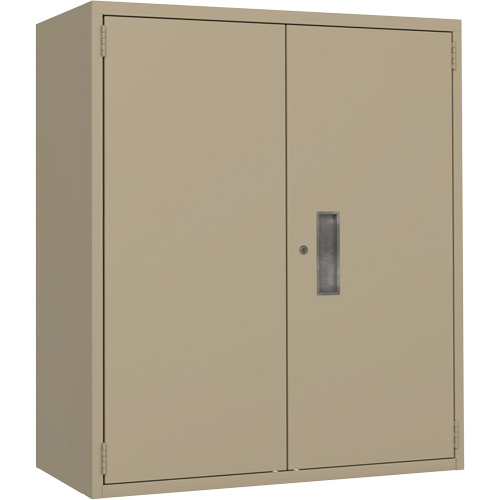 Lo-Boy Storage Cabinet, Steel, 2 Shelves, 40" H x 36" W x 18" D, Beige Stor-it Systems