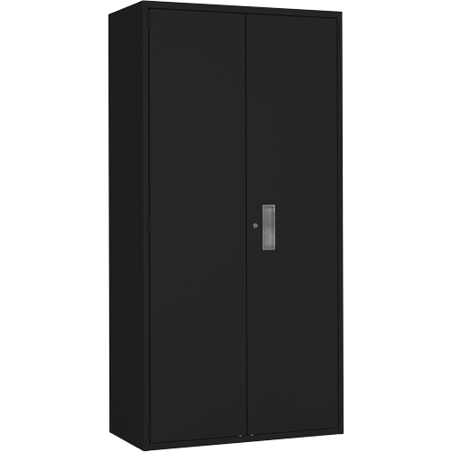 Armoire garde-robe, Acier, 36" la x 18" p x 72" h, Noir Stor-it Systems