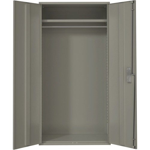 Wardrobe Storage Cabinet, Steel, 36" W x 18" D x 72" H, Grey Stor-it Systems