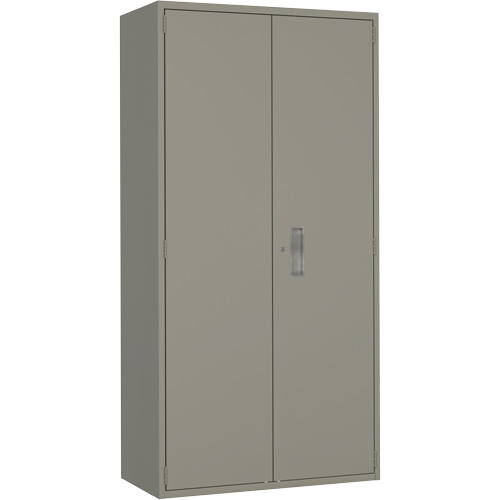 Armoire de rangements combin&eacute;s, Acier, 6 Tablettes, 72" h x 36" la x 18" P, Gris Stor-it Systems