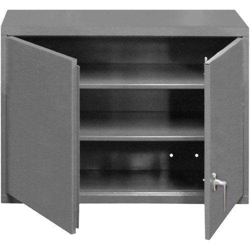 Armoire murale, 27" h x 29-7/8" la x 13-11/16" p, 2 tablettes, Acier, Gris Stor-it Systems