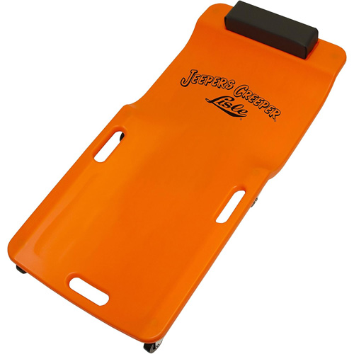 Sommier orange n&eacute;on &agrave; profil bas, en plastique robuste Stor-it Systems
