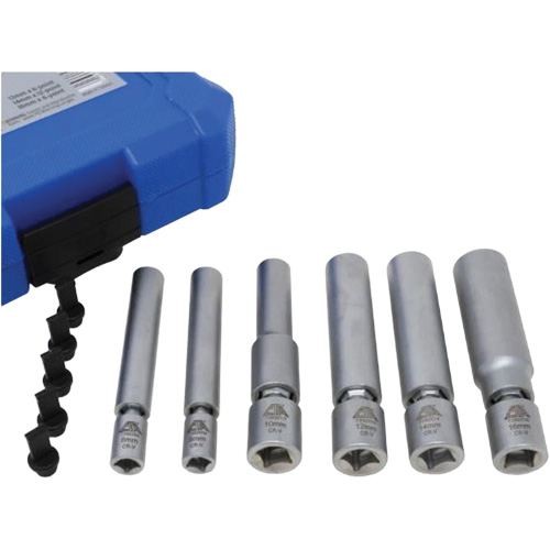 6-Piece Spark Plug & Glow Plug Socket Set Stor-it Systems