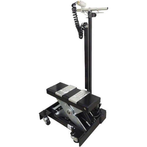 Cric de service de plancher &agrave; profil bas, 12 tonne(s) Capacit&eacute;, 7-1/2" Abaiss&eacute;e, 15" &eacute;lev&eacute;e, Air comprim&eacute;/hydraulique Stor-it Systems