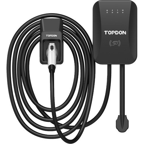 Chargeur r&eacute;sidentiel PulseQ AC pour VE avec mode identification par radiofr&eacute;quence (RFID), 40 A, Niveau 2 CA, Connecteur Type 1 (SAE J1772) Stor-it Systems