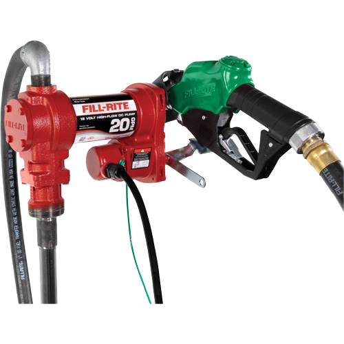12V Fuel Transfer Pump with Nozzle Stor-it Systems