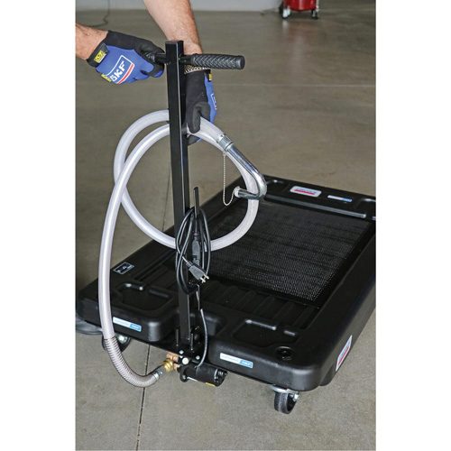 Low Profile Truck Drain with Electric Pump Stor-it Systems