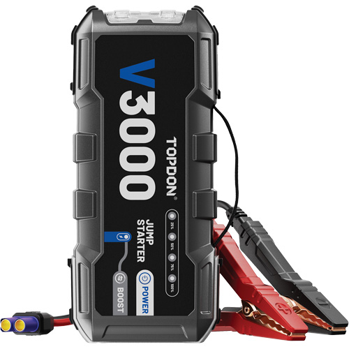 Survolteur, banque d'alimentation et lampe de poche V3000 Stor-it Systems
