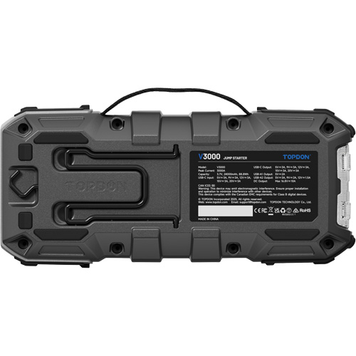 Survolteur, banque d'alimentation et lampe de poche V3000 Stor-it Systems