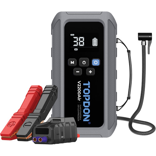 V2200Air 2-in-1 2200 Peak Amp Jump Starter & Tire Inflator Stor-it Systems