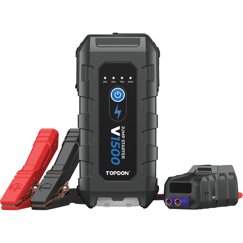 D&eacute;marreur d'appoint, survolteur, banque d'alimentation et lampe de poche V1500 Stor-it Systems
