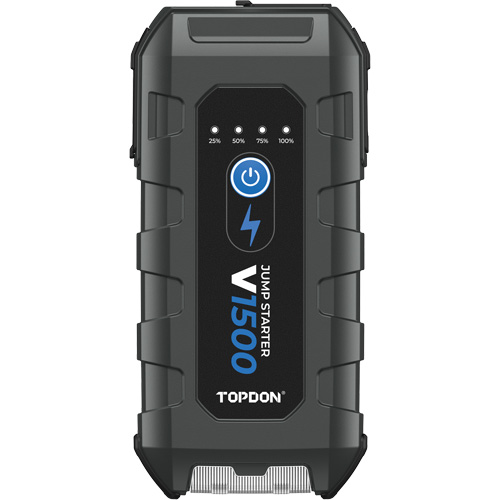 D&eacute;marreur d'appoint, survolteur, banque d'alimentation et lampe de poche V1500 Stor-it Systems