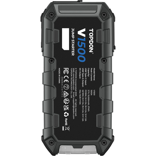D&eacute;marreur d'appoint, survolteur, banque d'alimentation et lampe de poche V1500 Stor-it Systems