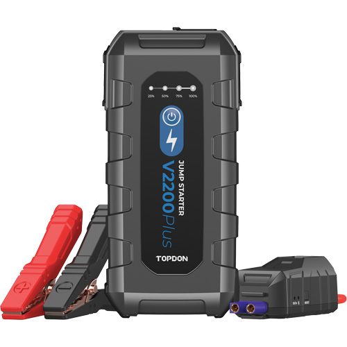 V2200Plus 2-en-1: d&eacute;marreur de secours 2200 A de pointe, testeur de batterie et de syst&egrave;me Stor-it Systems