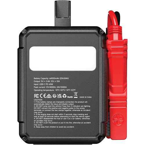 V4000 HD 12V/24V 4000A Jump Starter Stor-it Systems