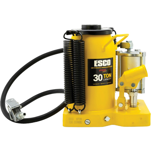 Cric-bouteille de s&eacute;rie Pro, 30 tonnes, Air comprim&eacute;/hydraulique, 20" Hauteur &eacute;lev&eacute;e Stor-it Systems