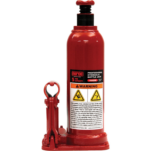 Cric &agrave; bouteille hydraulique professionnel, 5 tonne(s), 18-7/8" Hauteur &eacute;lev&eacute;e Stor-it Systems