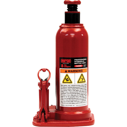 Professional Hydraulic Bottle Jack, 8 Ton(s), 18-3/4" Raised Height Stor-it Systems