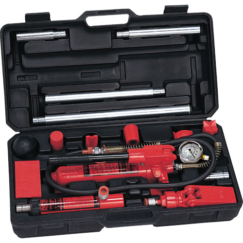 Trousse de r&eacute;paration pour collision et entretien, capacit&eacute; 4 tonnes, avec adaptateurs forg&eacute;s Stor-it Systems