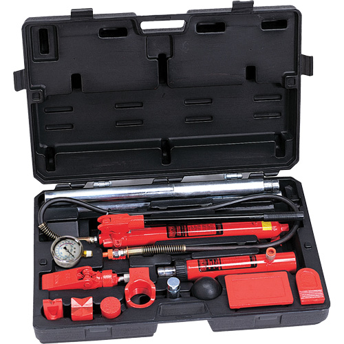 Trousse de r&eacute;paration pour collision et entretien, capacit&eacute; 10 tonnes, avec adaptateurs forg&eacute;s Stor-it Systems