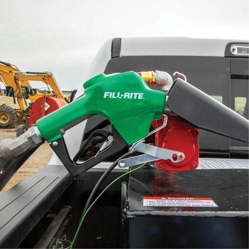 Green Automatic Diesel Spout Nozzle Stor-it Systems