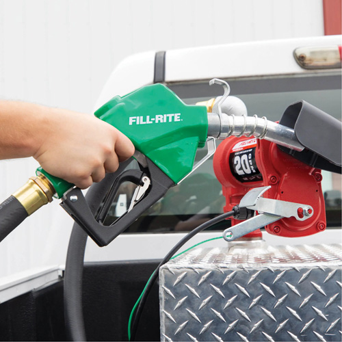 Green Automatic Diesel Spout Nozzle Stor-it Systems