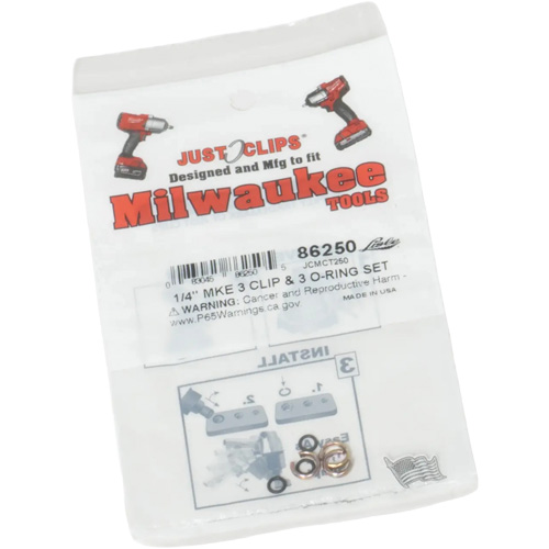 1/4" Clips & O-Rings Set for Milwaukee Stor-it Systems