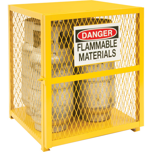 Armoire de rangement pour bouteilles &agrave; gaz, nbre de bouteilles: 4, 30" , 30" , 35" , Jaune Stor-it Systems