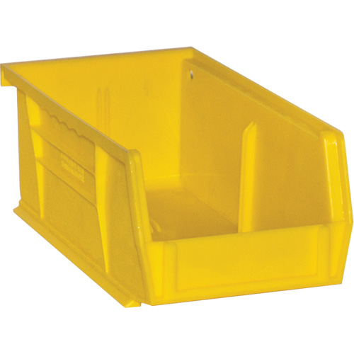 Hook-On Bins, 4" W x 3" H x 7" D, Yellow, 10 lbs. Capacity Stor-it Systems