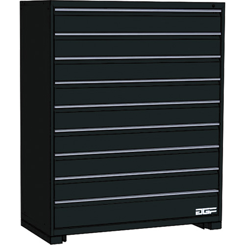 Armoire &agrave; tiroirs modulaire, 9 tiroirs, 24" la x 24" p x 60" h, Noir Stor-it Systems