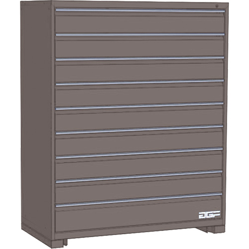 Armoire &agrave; tiroirs modulaire, 9 tiroirs, 24" la x 24" p x 60" h, Gris Stor-it Systems