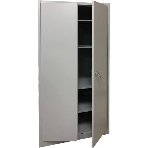 Storage Cabinet, Steel, 4 Shelves, 78" H x 36" W x 24" D, Grey Stor-it Systems