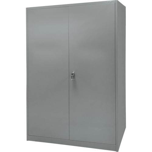 Armoire de rangement, Acier, 4 Tablettes, 78" h x 48" la x 24" P, Gris Stor-it Systems