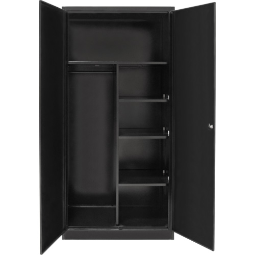 Armoire de rangement combin&eacute;e, 36" la x 18" p x 72" h, Noir Stor-it Systems