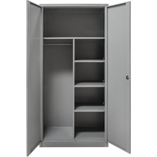 Armoire de rangement combin&eacute;e, 36" la x 18" p x 72" h, Gris Stor-it Systems