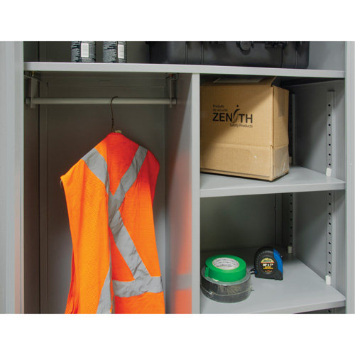 Armoire de rangement combin&eacute;e, 36" la x 18" p x 72" h, Gris Stor-it Systems