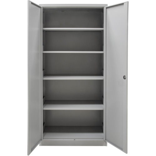 Armoires de rangement Hi-Boy, Acier, 4 Tablettes, 72" h x 36" la x 18" P, Gris Stor-it Systems