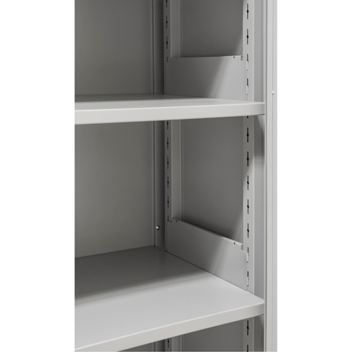Armoires de rangement Hi-Boy, Acier, 4 Tablettes, 72" h x 36" la x 18" P, Gris Stor-it Systems