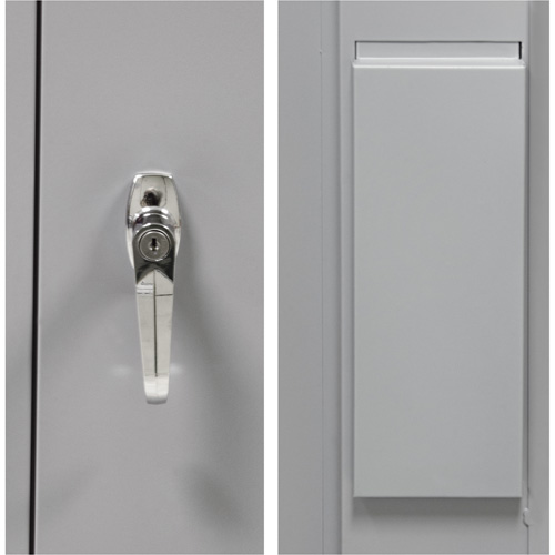 Armoire garde-robe, Acier, 36" la x 18" p x 72" h, Gris Stor-it Systems