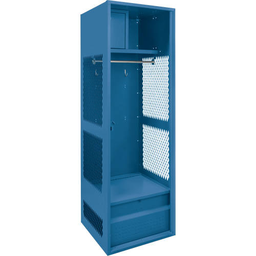 Gear Locker, Steel, 24" W x 24" D x 72" H, Dark Blue Stor-it Systems