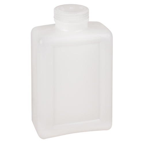 Bouteilles peu encombrantes &agrave; prise facile, Rectangulaire, 64 oz, Plastique Stor-it Systems