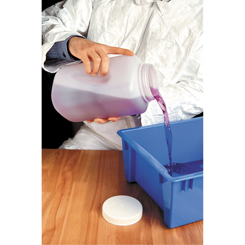 Bouteilles, Ronde, 128 fl. oz., Plastique Stor-it Systems